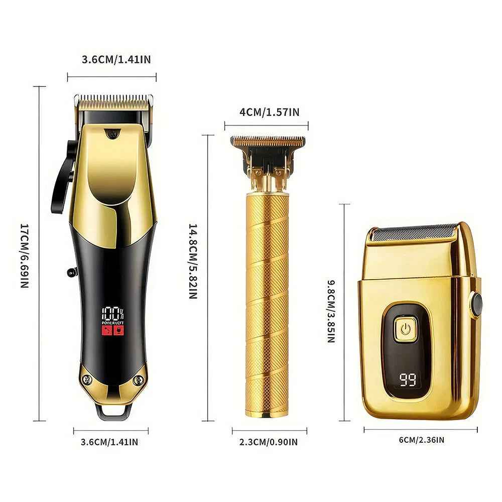 Cordless Hair Clipper Beard Trimmer Grooming Kit