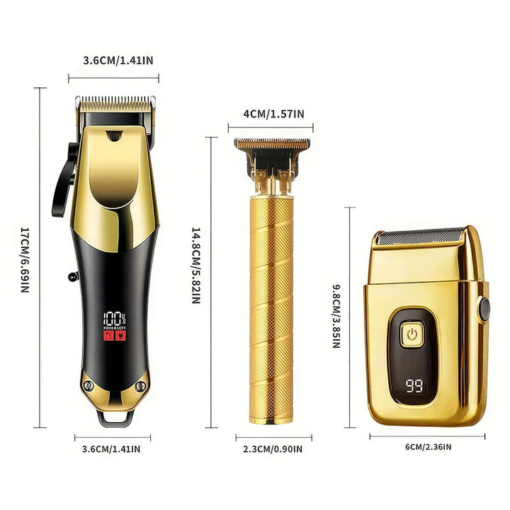 Cordless Hair Clipper Beard Trimmer Grooming Kit