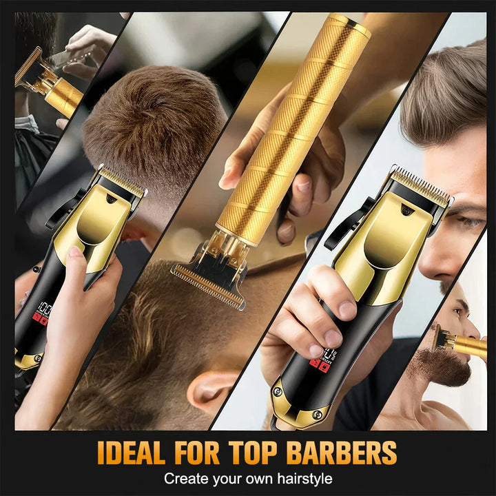 Cordless Hair Clipper Beard Trimmer Grooming Kit