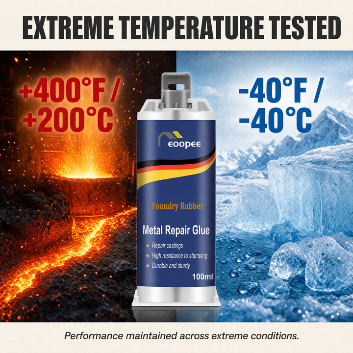 Extreme temperature tested - heat and cold resistant metal epoxy