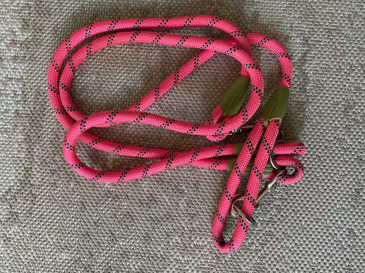 Hands-Free Dog Leash Adjustable Belt Attachment System