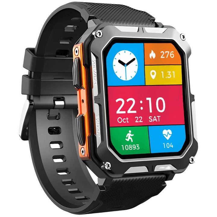 Circular Waterproof Smartwatch Fitness Tracker