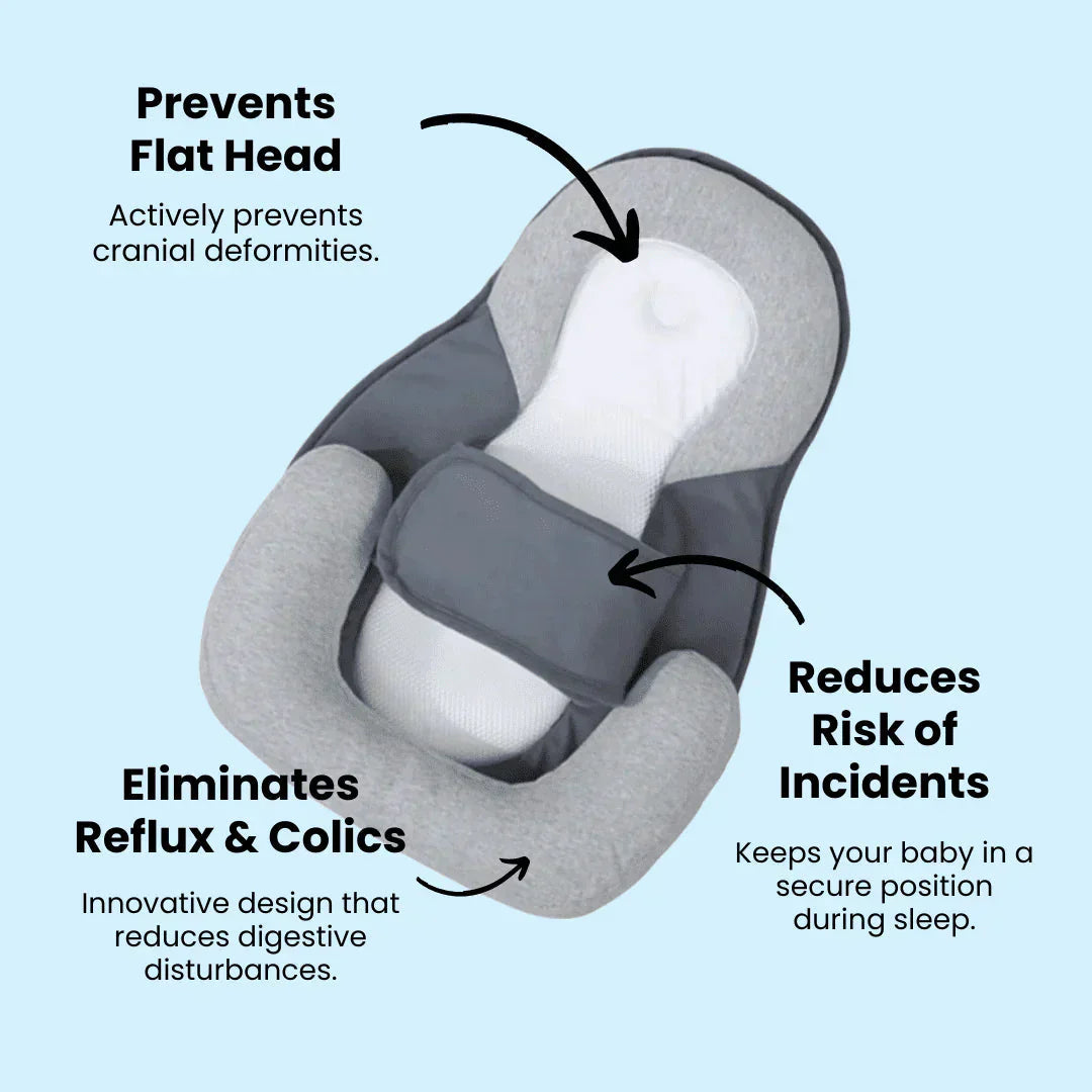 Infant Pillow Baby Nest Bed Head Cushion Anti-Spit Up