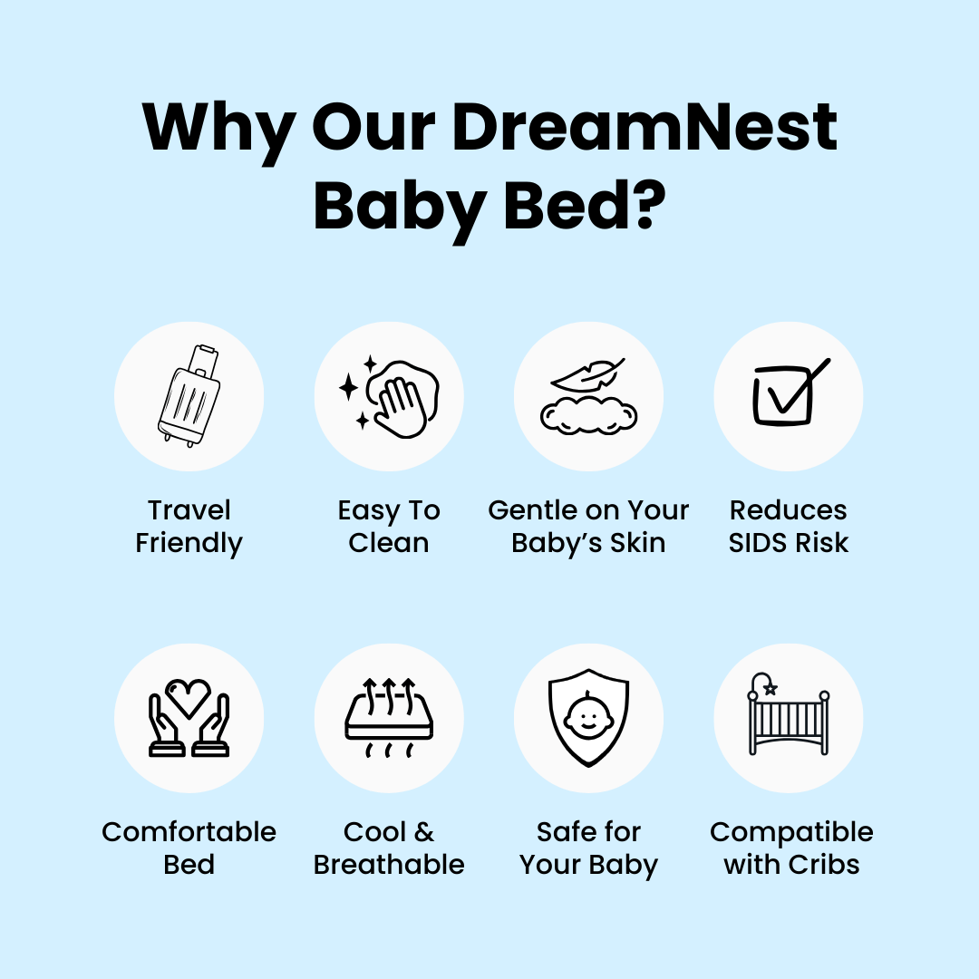 Infant Pillow Baby Nest Bed Head Cushion Anti-Spit Up