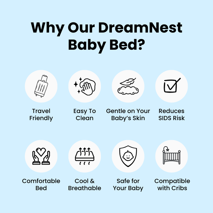 Infant Pillow Baby Nest Bed Head Cushion Anti-Spit Up