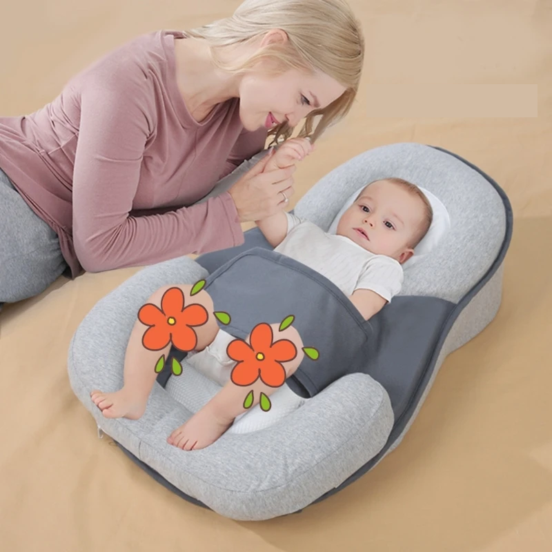 Infant Pillow Baby Nest Bed Head Cushion Anti-Spit Up