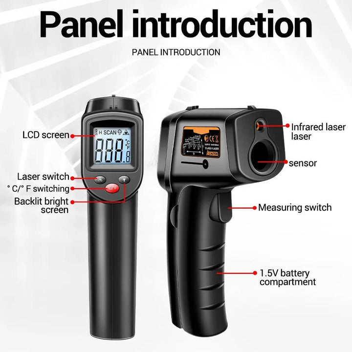 Infrared Laser Thermometer Digital Non-Contact Temperature Gun