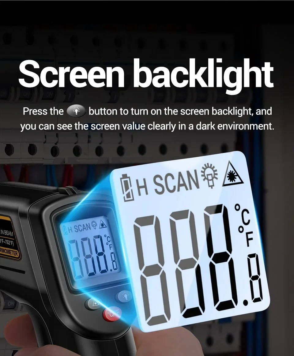 Infrared Laser Thermometer Digital Non-Contact Temperature Gun