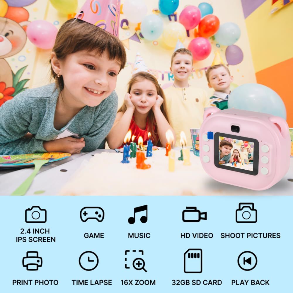 Instant Camera Printer Portable Thermal Photo Printer