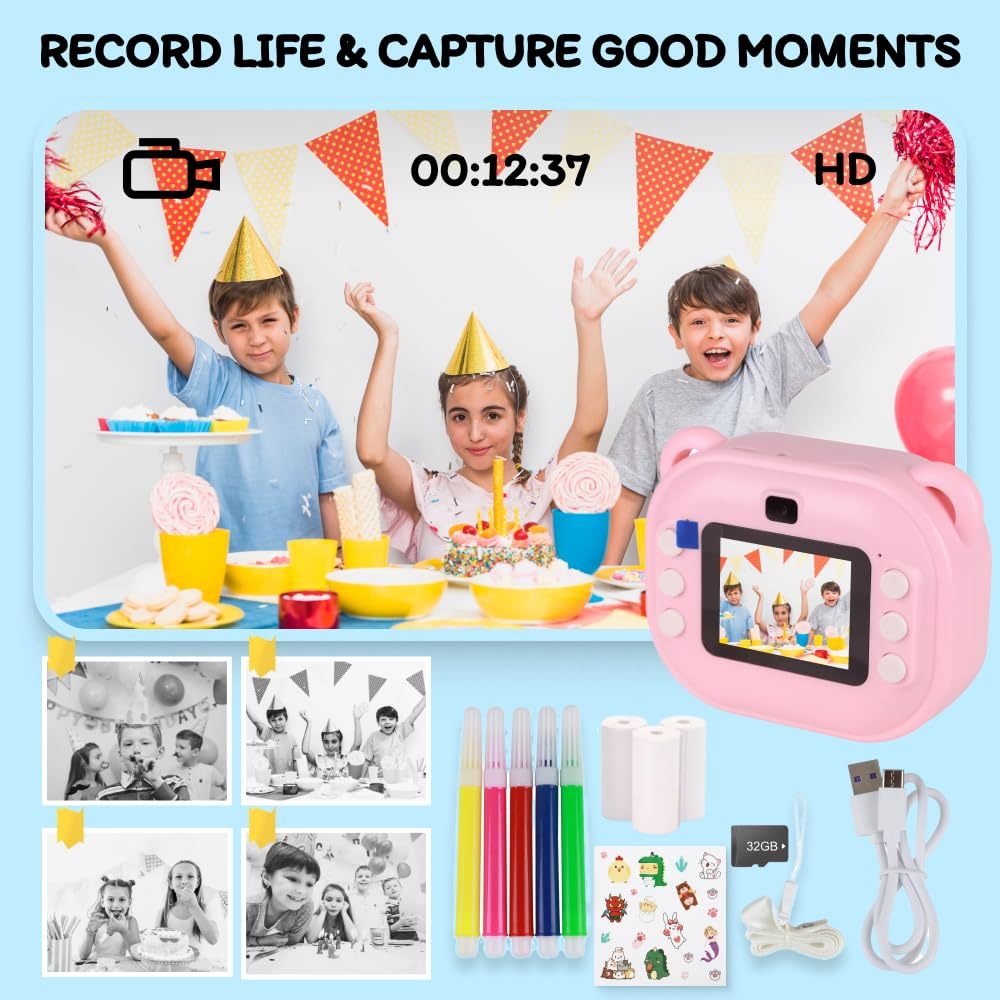 Instant Camera Printer Portable Thermal Photo Printer