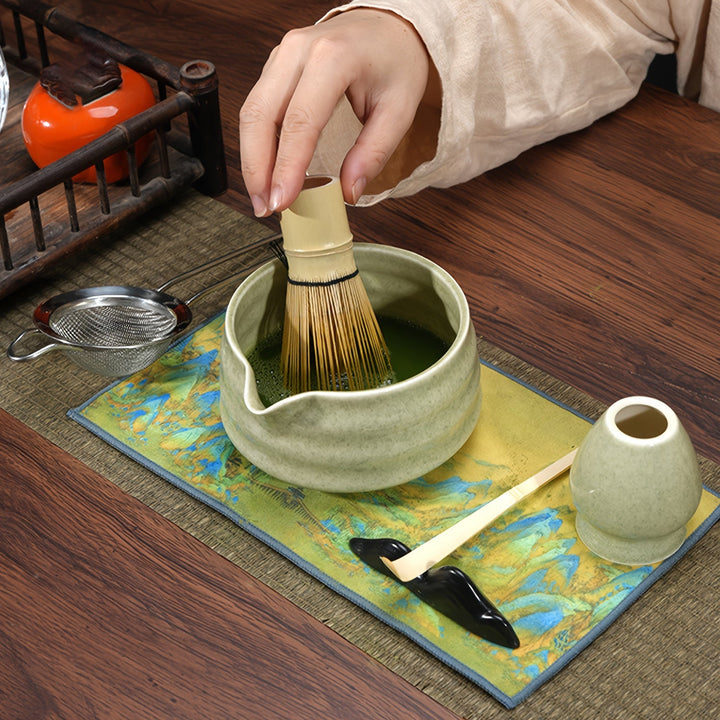 Japanese Tea Ceremony Set Bowl Whisk
