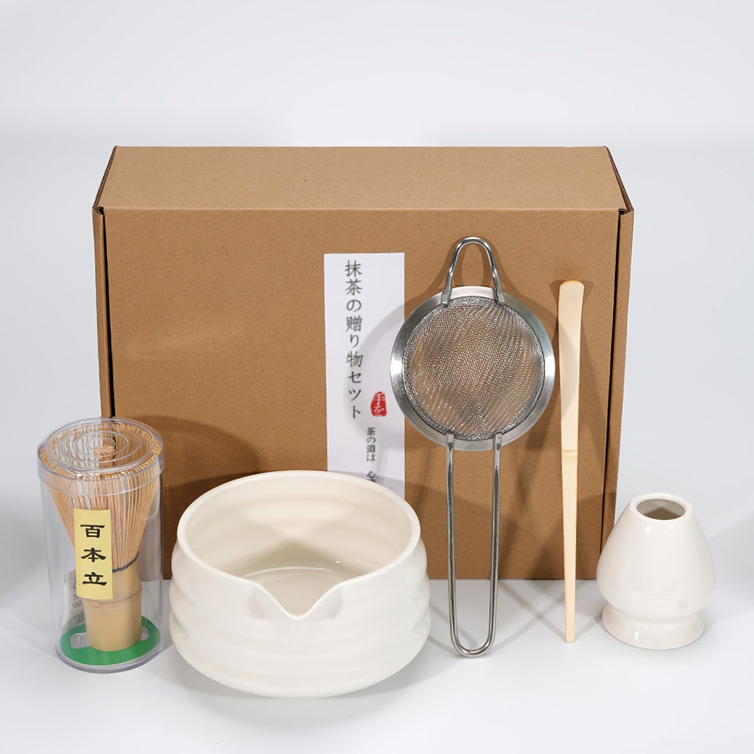 Japanese Tea Ceremony Set Bowl Whisk
