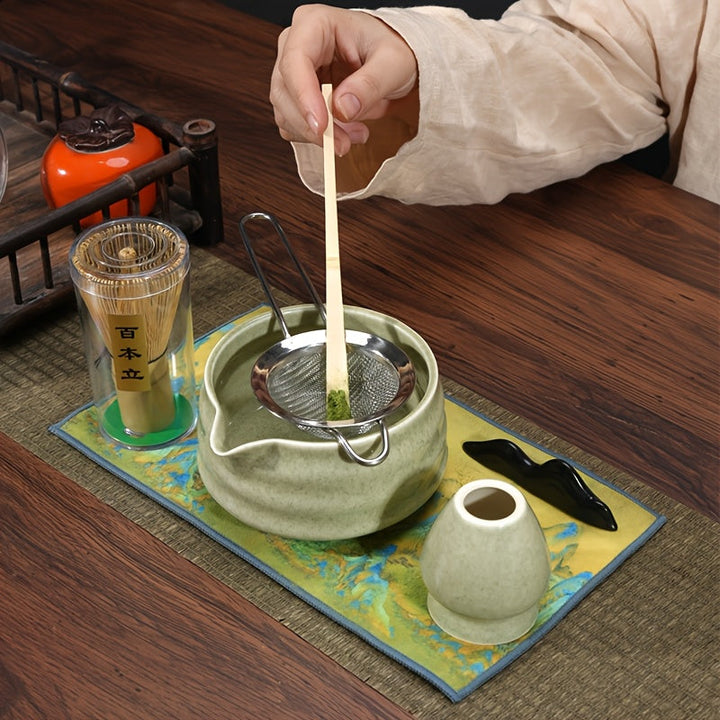 Japanese Tea Ceremony Set Bowl Whisk