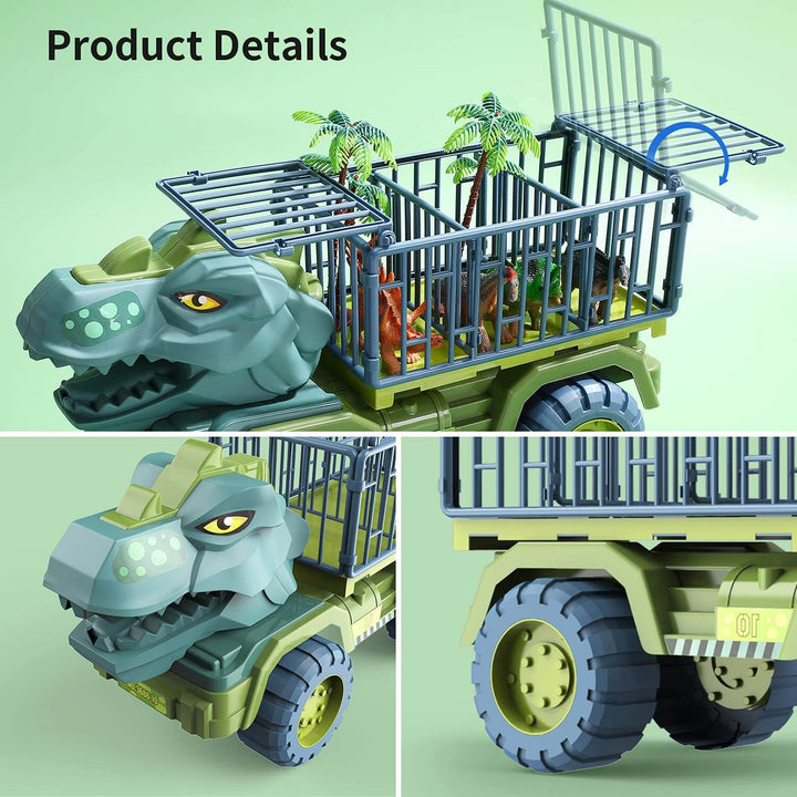 Dinosaur Transport Car Carrier Truck Toy Set
