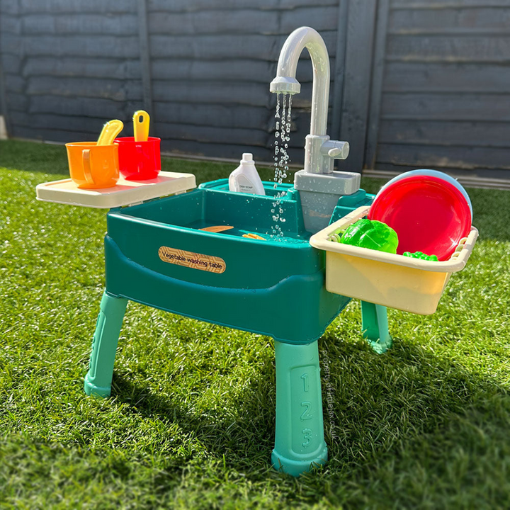 Kids Water Play Sink Set Water Table Indoor Outdoor