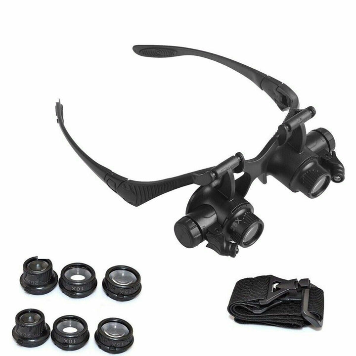 LED Magnifying Glasses Adjustable Brightness Reading Aid