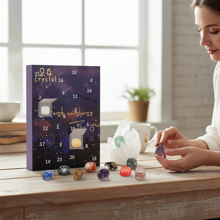 Stones Crystals Advent Calendar Christmas Gift 24 Days 2025