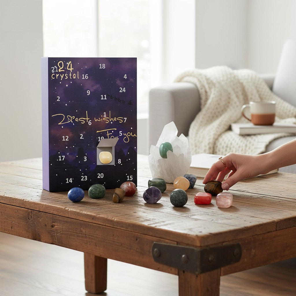 Stones Crystals Advent Calendar Christmas Gift 24 Days 2025