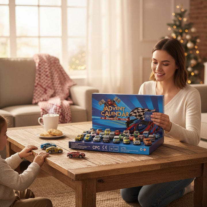 Racing Car Advent Calendar Countdown 24 Days Gift