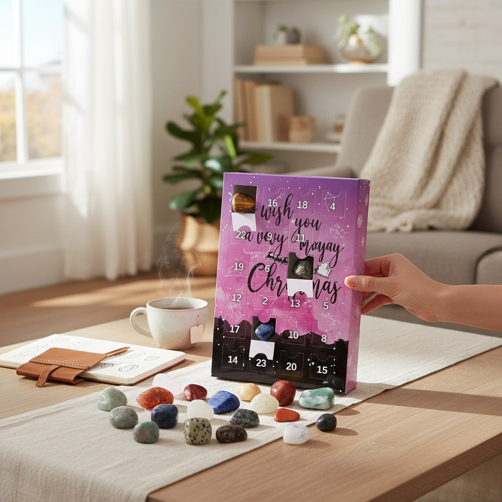 Stones Crystals Advent Calendar Christmas Gift 24 Days 2025