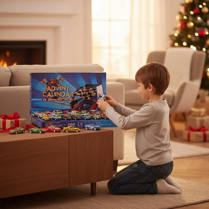 Racing Car Advent Calendar Countdown 24 Days Gift