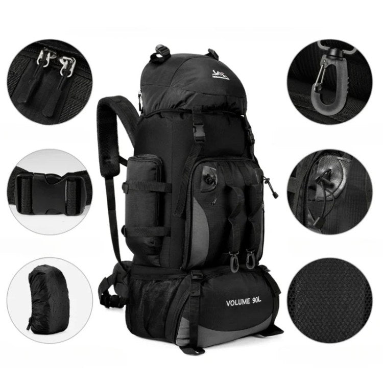 Waterproof Hiking Backpack 90L Camping Gear