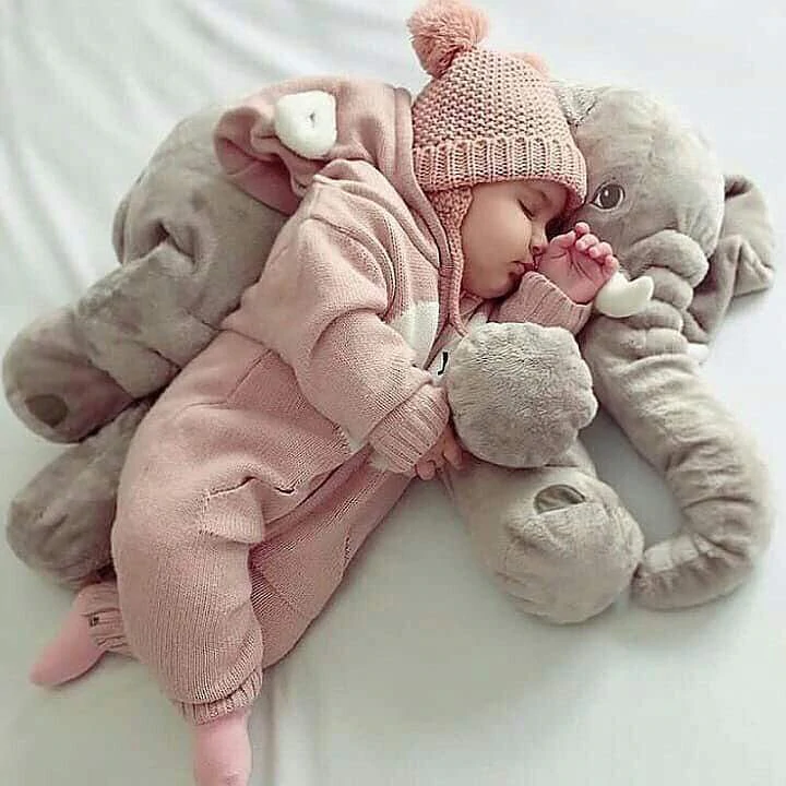 Elephant Baby Pillow Soft Cuddle Pillow