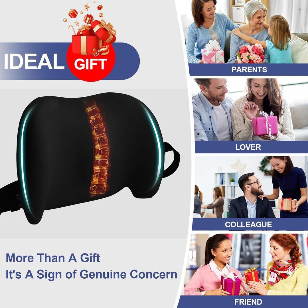 Lumbar Support Pillow Memory Foam Back Cushion