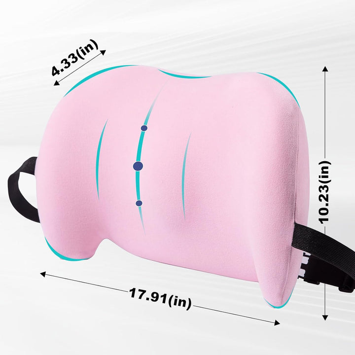 Lumbar Support Pillow Memory Foam Back Cushion