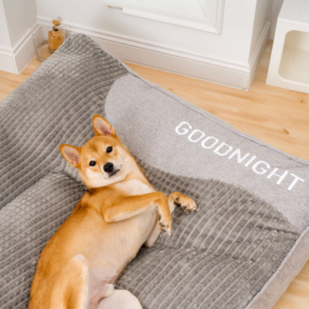Orthopaedic Dog Bed with Headrest Support for Pets