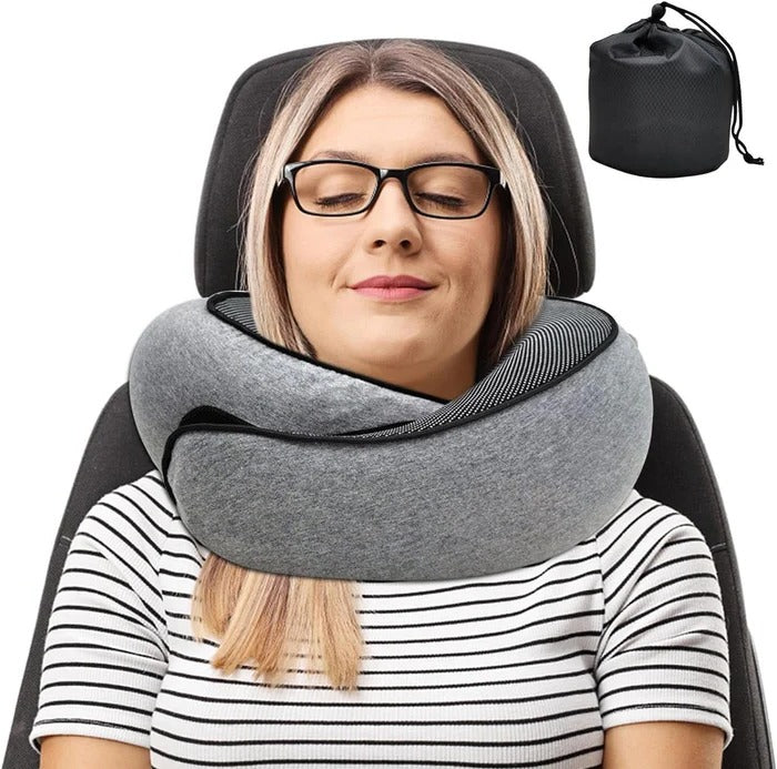 Memory Foam Travel Neck Pillow Support Cushion