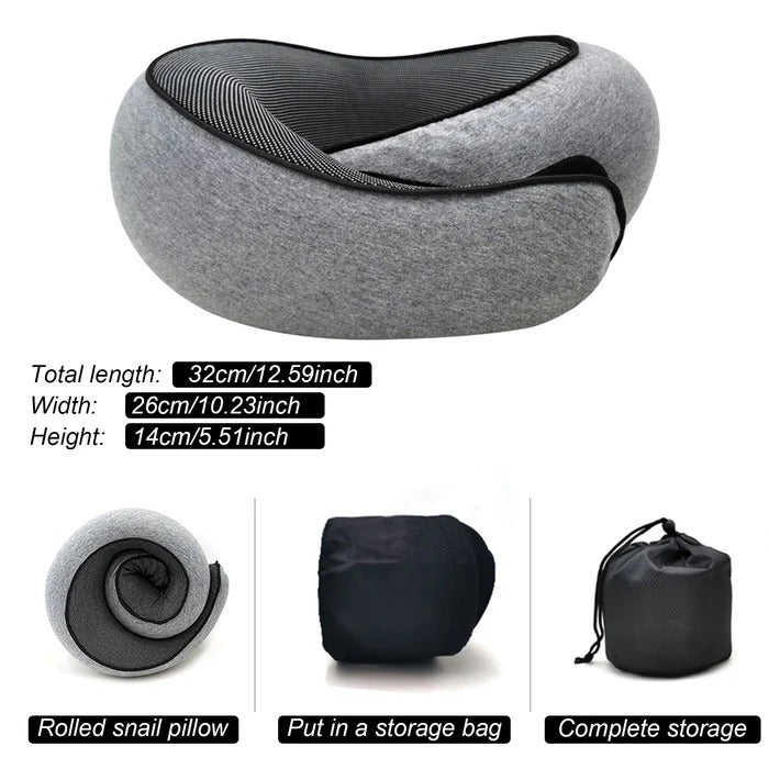 Memory Foam Travel Neck Pillow Support Cushion