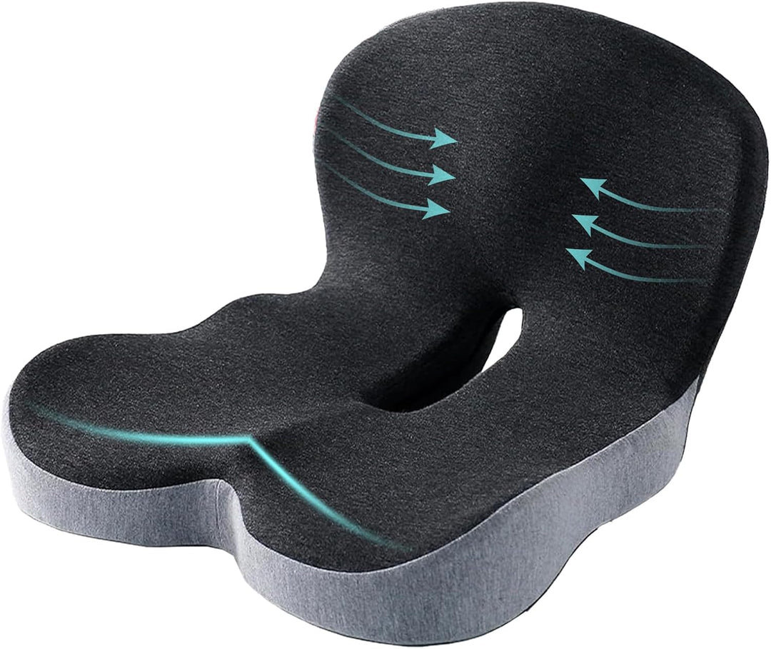 Memory Foam Seat Cushion for Office and Home Chairs