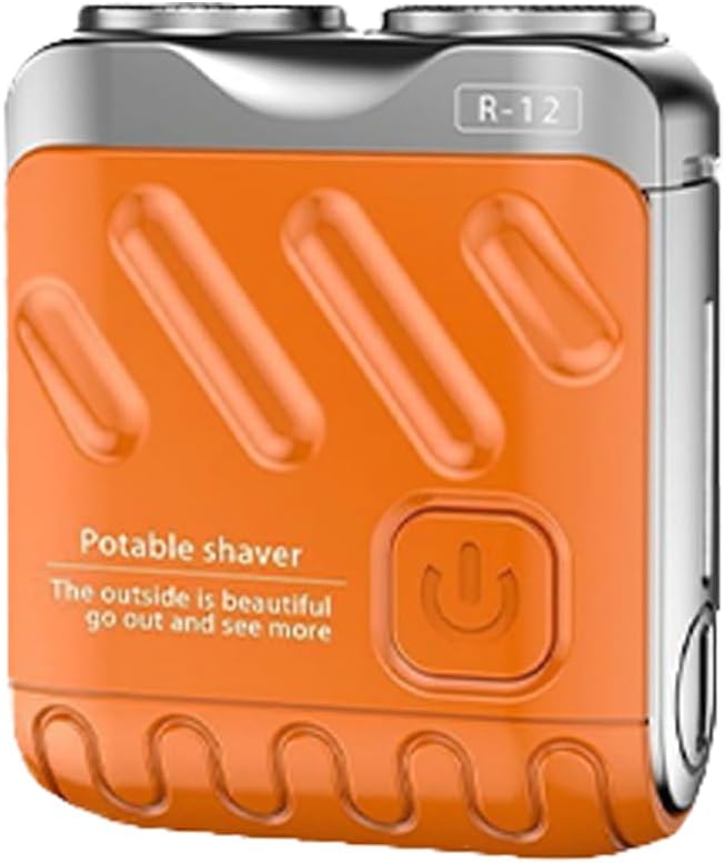 Mini Electric Shaver Double Head Rotary Razor Rechargeable