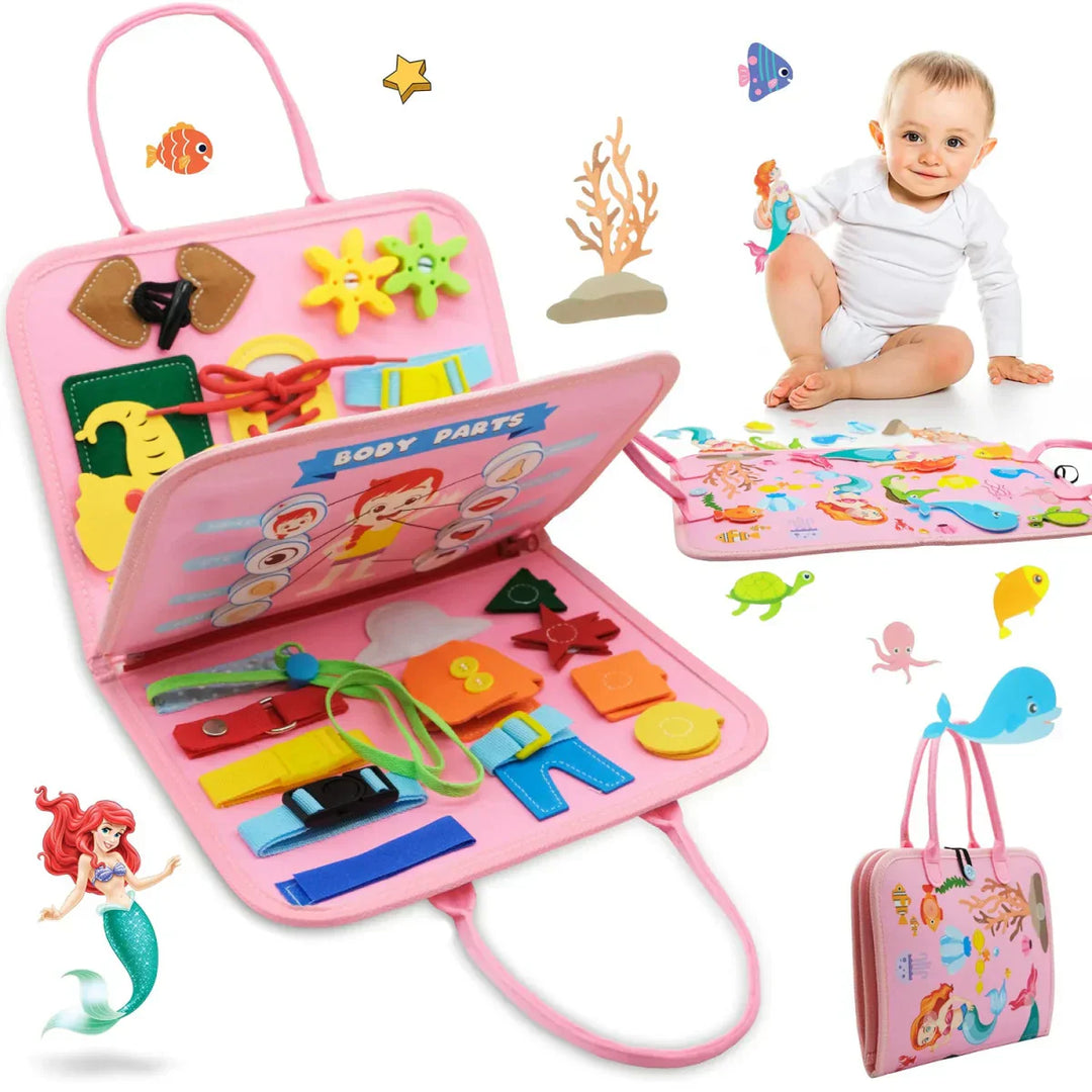 Montessori Busy Book Educational Toy Learning Activities Set
