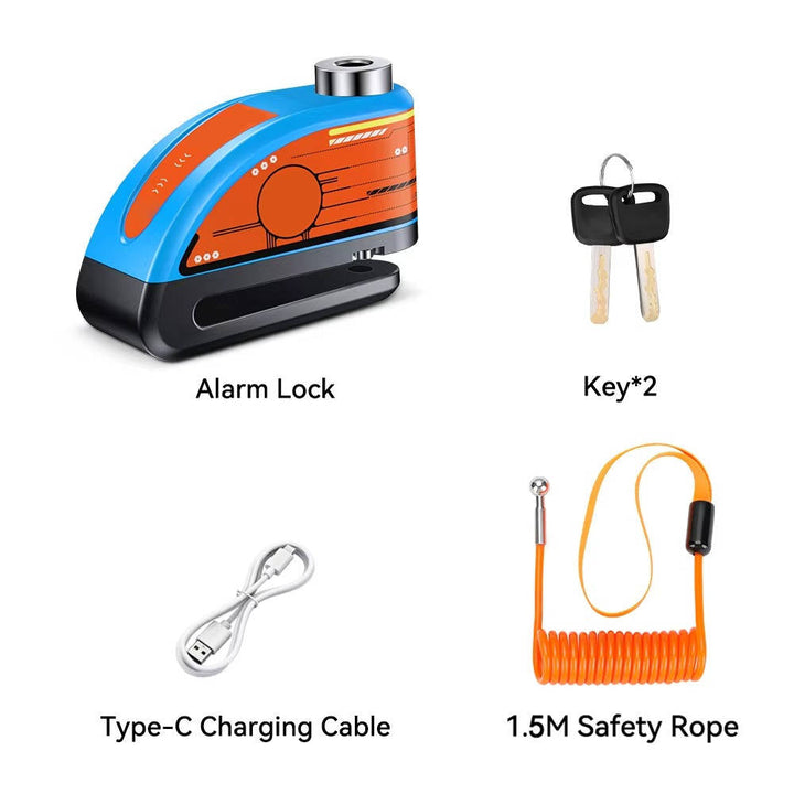 Motorcycle Disc Lock Alarm System Security Device