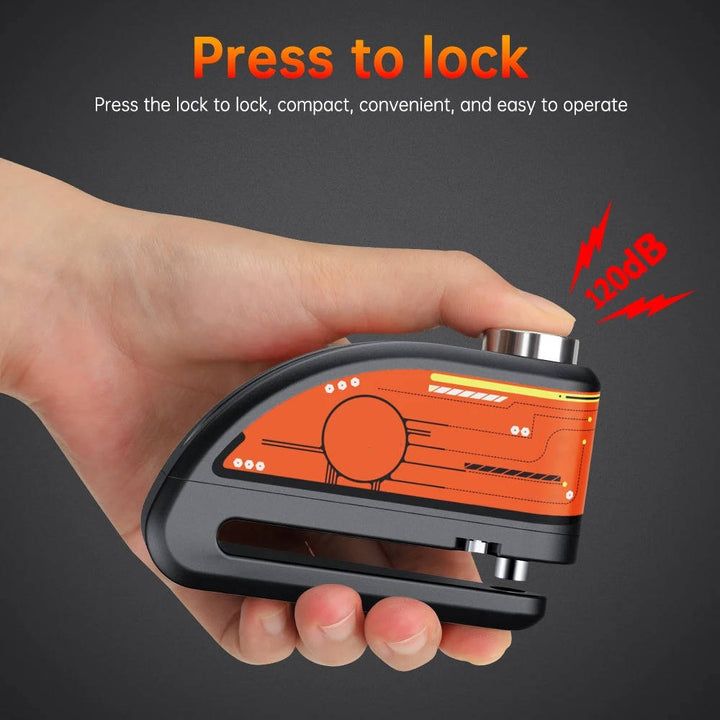 Motorcycle Disc Lock Alarm System Security Device
