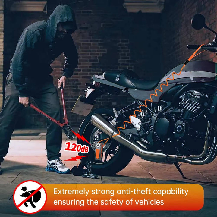 Motorcycle Disc Lock Alarm System Security Device