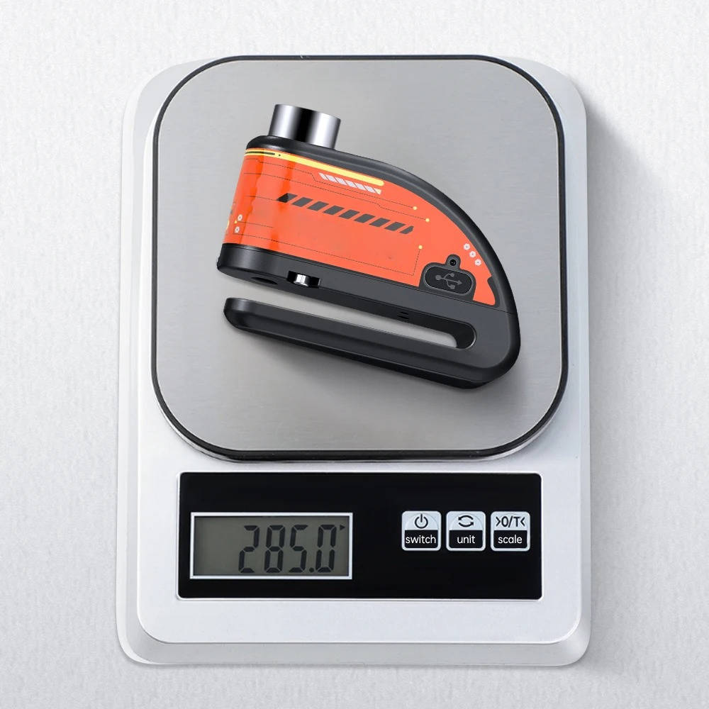 Motorcycle Disc Lock Alarm System Security Device