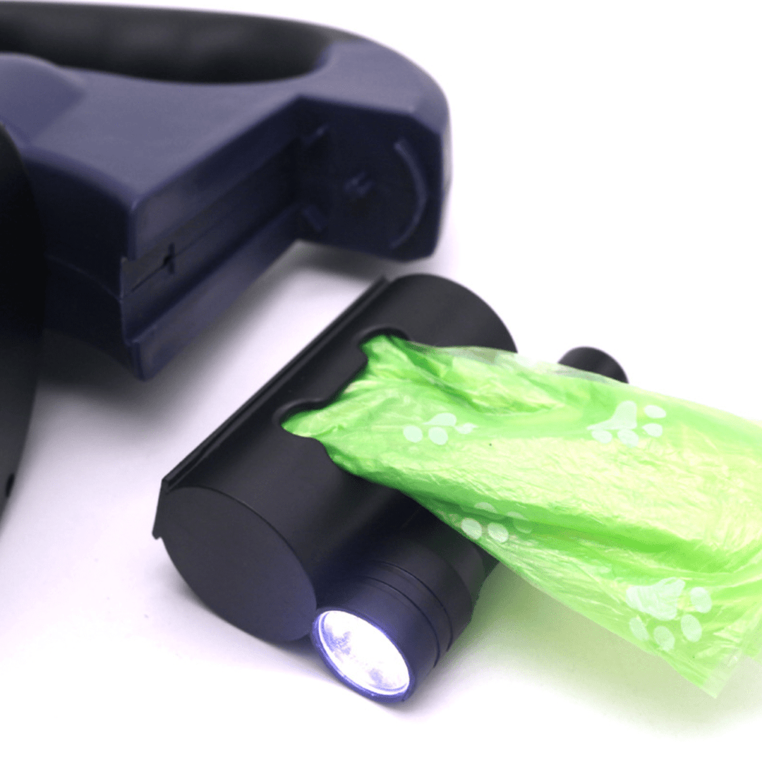 Double Dog Lead with LED Light