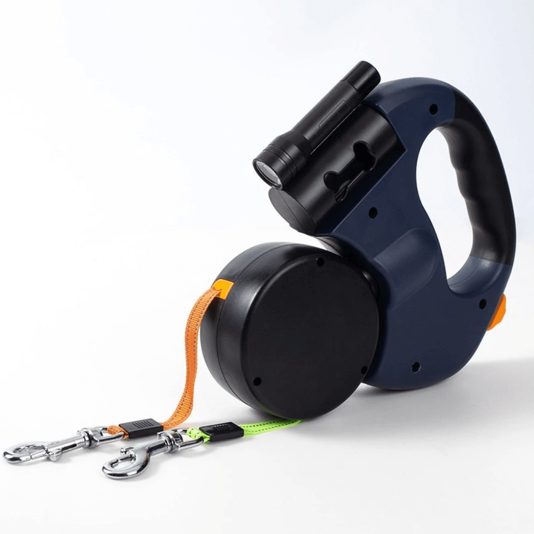 Double Dog Lead with LED Light