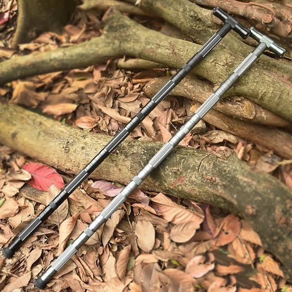 Adjustable Trekking Pole Survival Hiking Stick Multifunctional