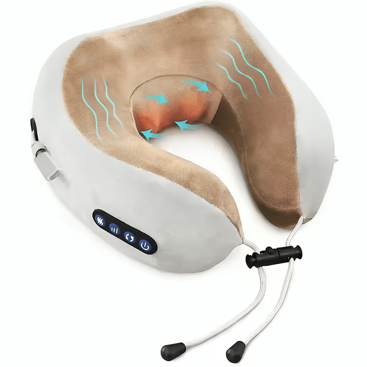 Memory Foam Neck Pillow Massager Travel Pillow