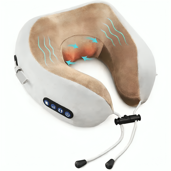 Memory Foam Neck Pillow Massager Travel Pillow