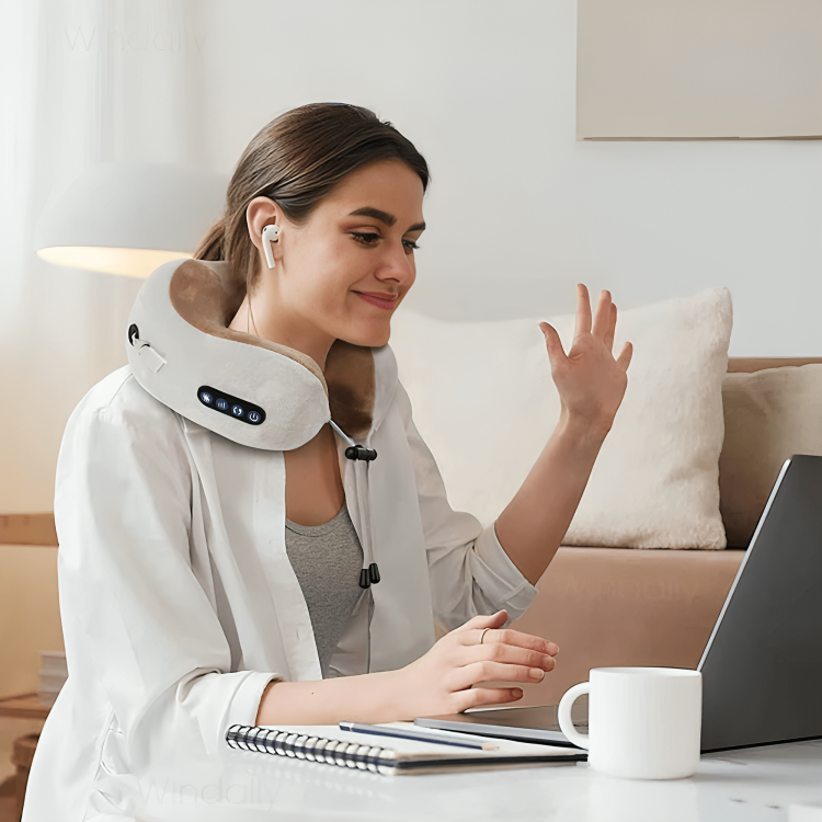 Memory Foam Neck Pillow Massager Travel Pillow