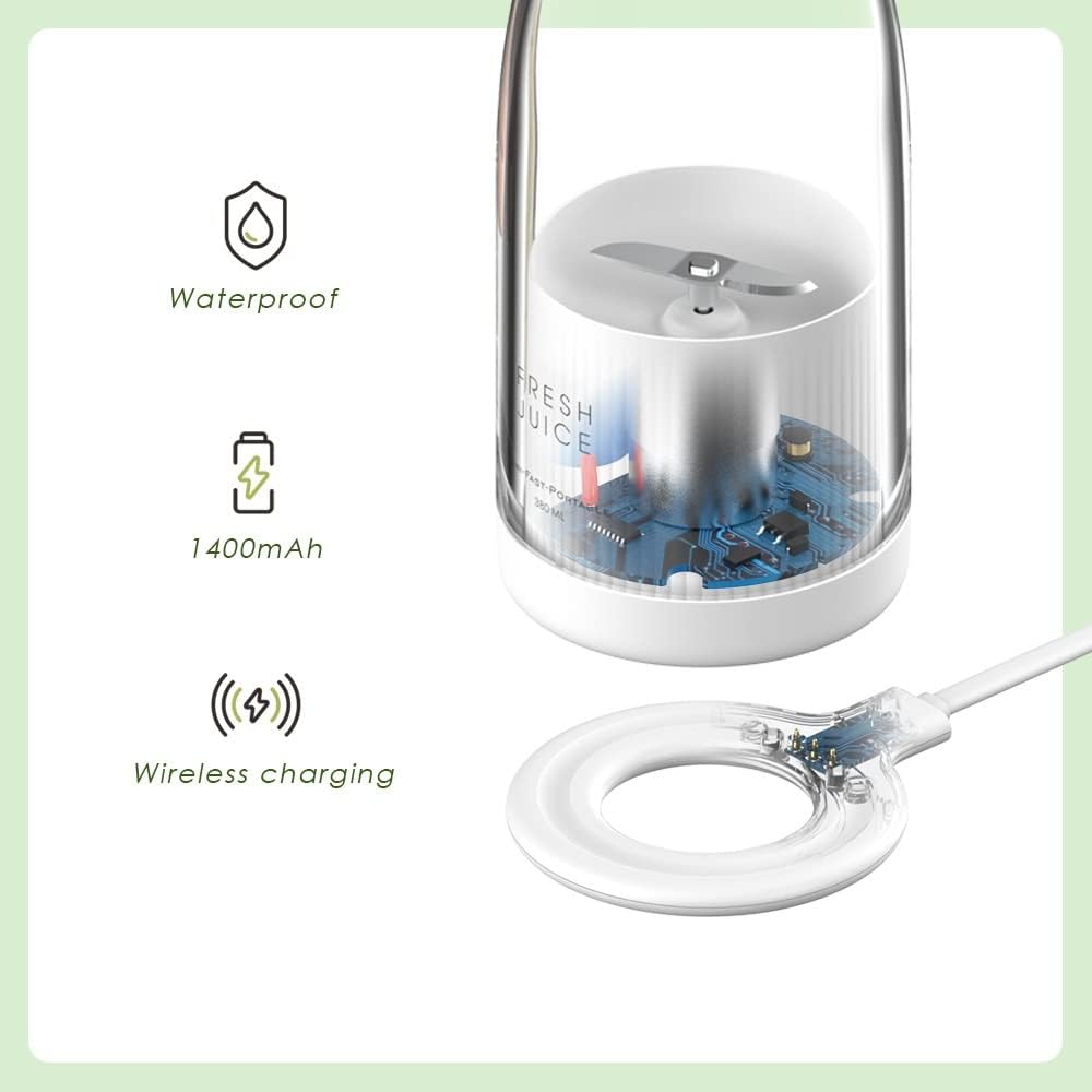 Portable Blender USB Rechargeable Personal Mixer Smoothie Maker