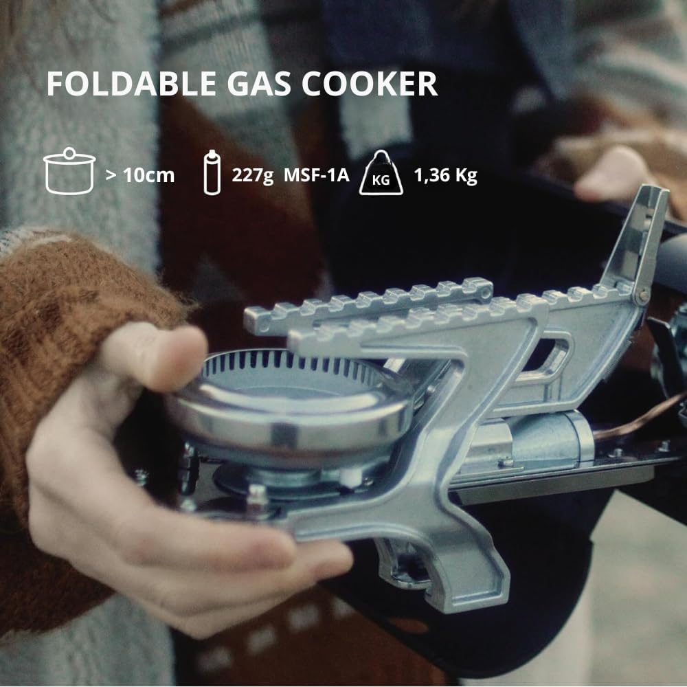 Portable Butane Gas Camping Stove 3000 Watts Stainless Steel