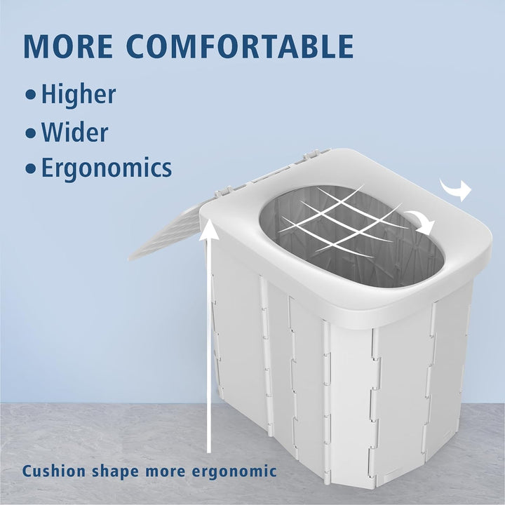 Folding Portable Camping Toilet Seat Outdoor Toilet Seat