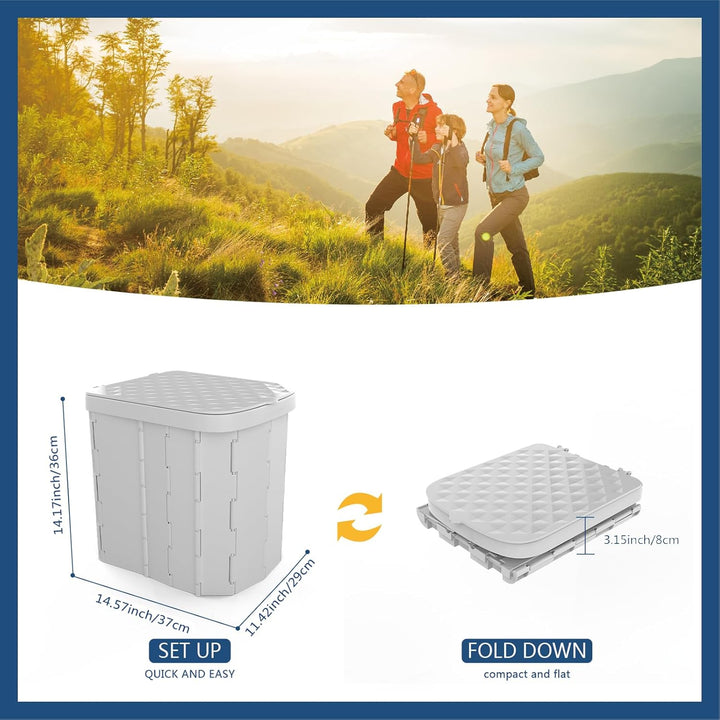 Folding Portable Camping Toilet Seat Outdoor Toilet Seat