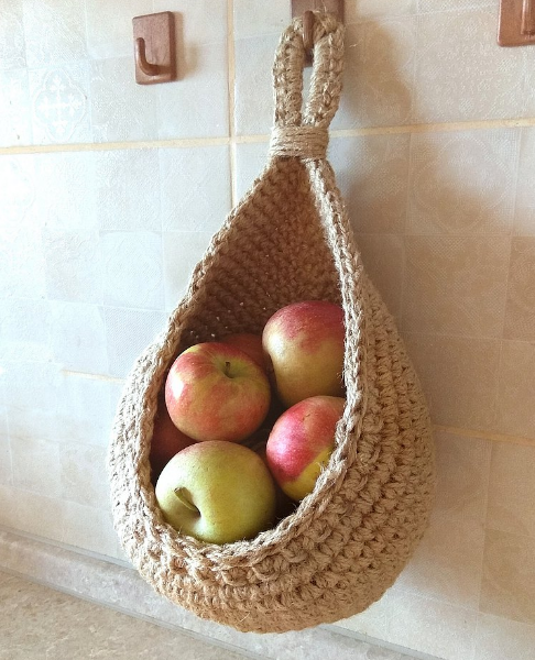 Jute Wall Storage Baskets Handwoven Organizer Set
